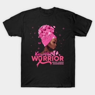 Breast Cancer Warrior Pink Ribbon Breast Cancer Awareness T-Shirt